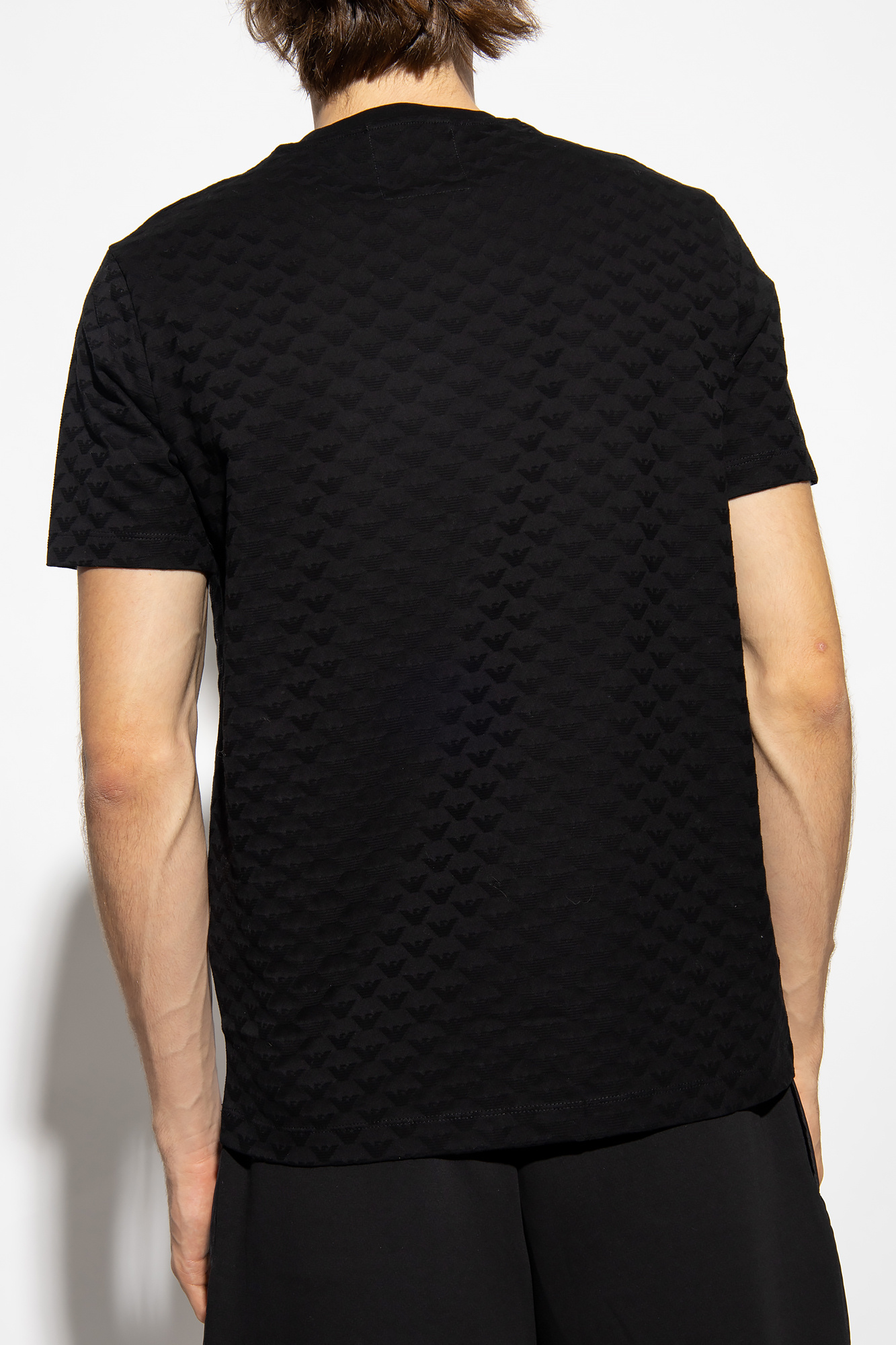 ⚫︎TK0509⚫︎ Black T-shirt with logo Emporio Armani - Vitkac AS